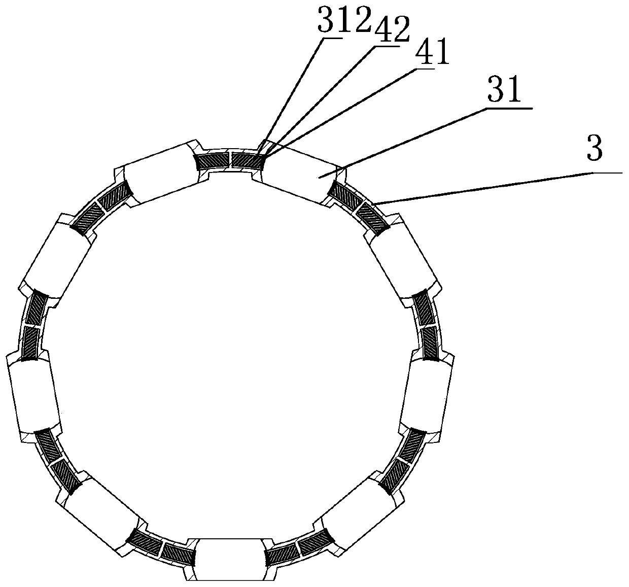 Novel rolling bearing