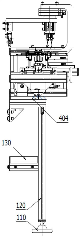 Feeding and discharging device of miniature straightening machine