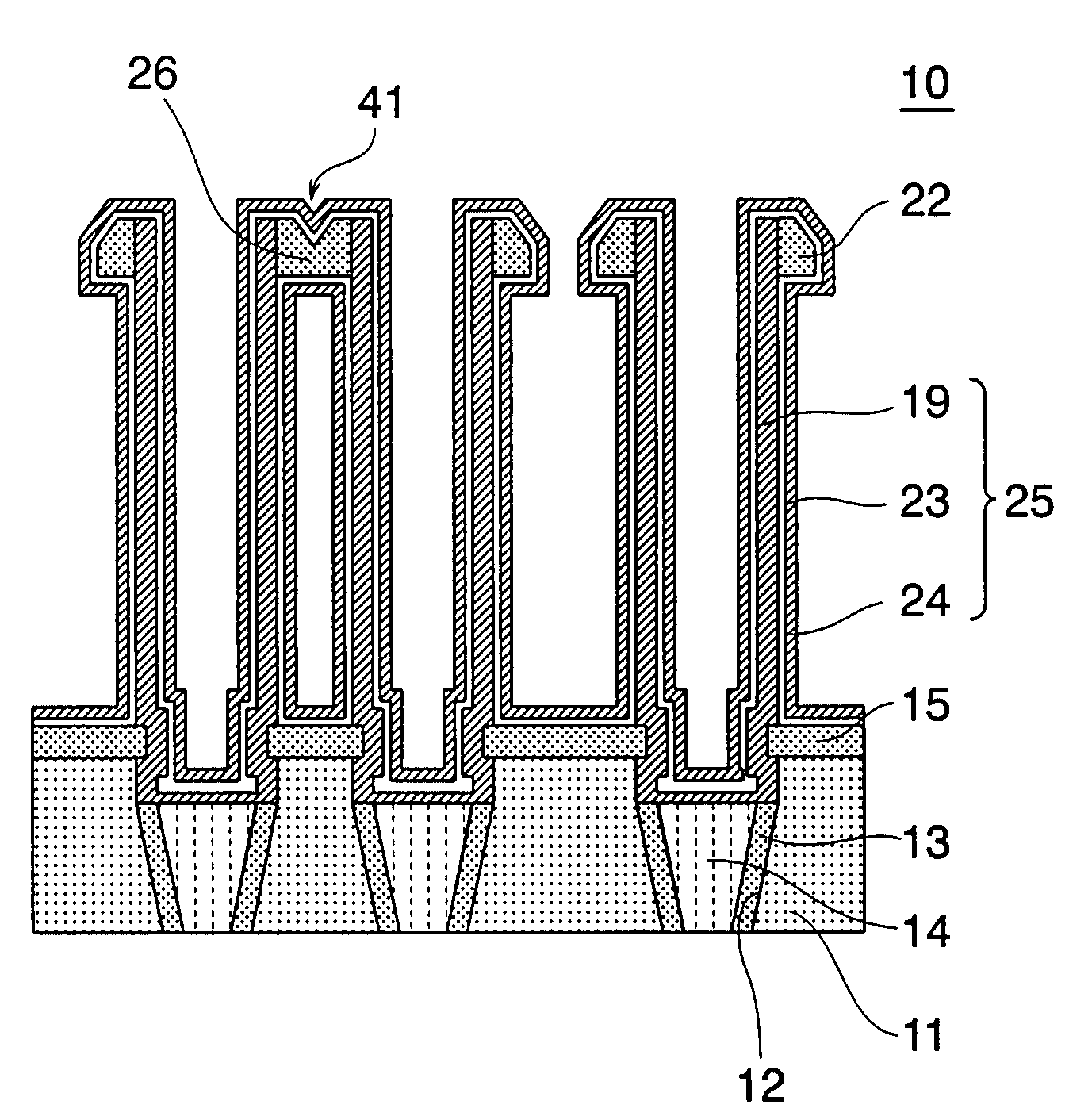 Method for manufacturing a semiconductor device including a crown-type capacitor