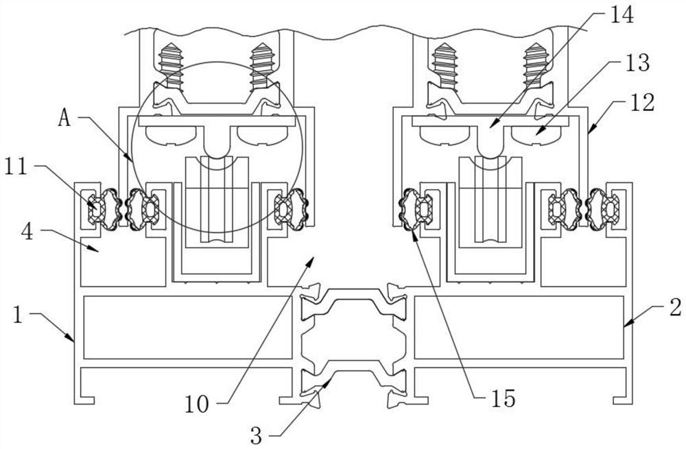 Sliding window with high bearing capacity and convenient and rapid to maintain