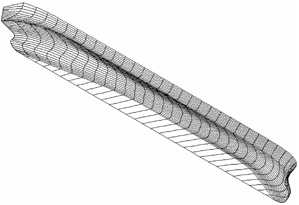 Hull surface reconstruction method based on non-uniform rational B-spline surface interpolations