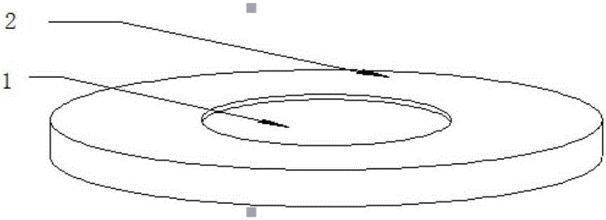 Method for preparing diamond vacuum window with self-supporting frame by virtue of mask method