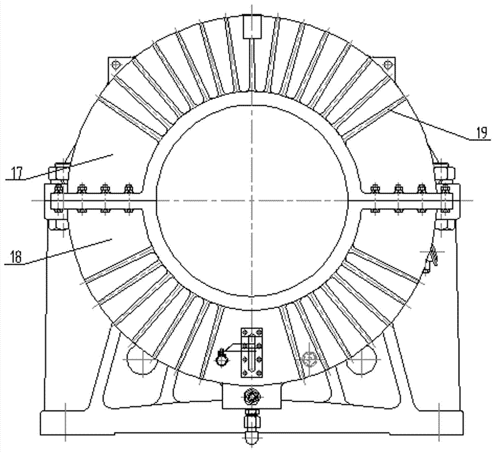 Air-cooled intermediate bearing