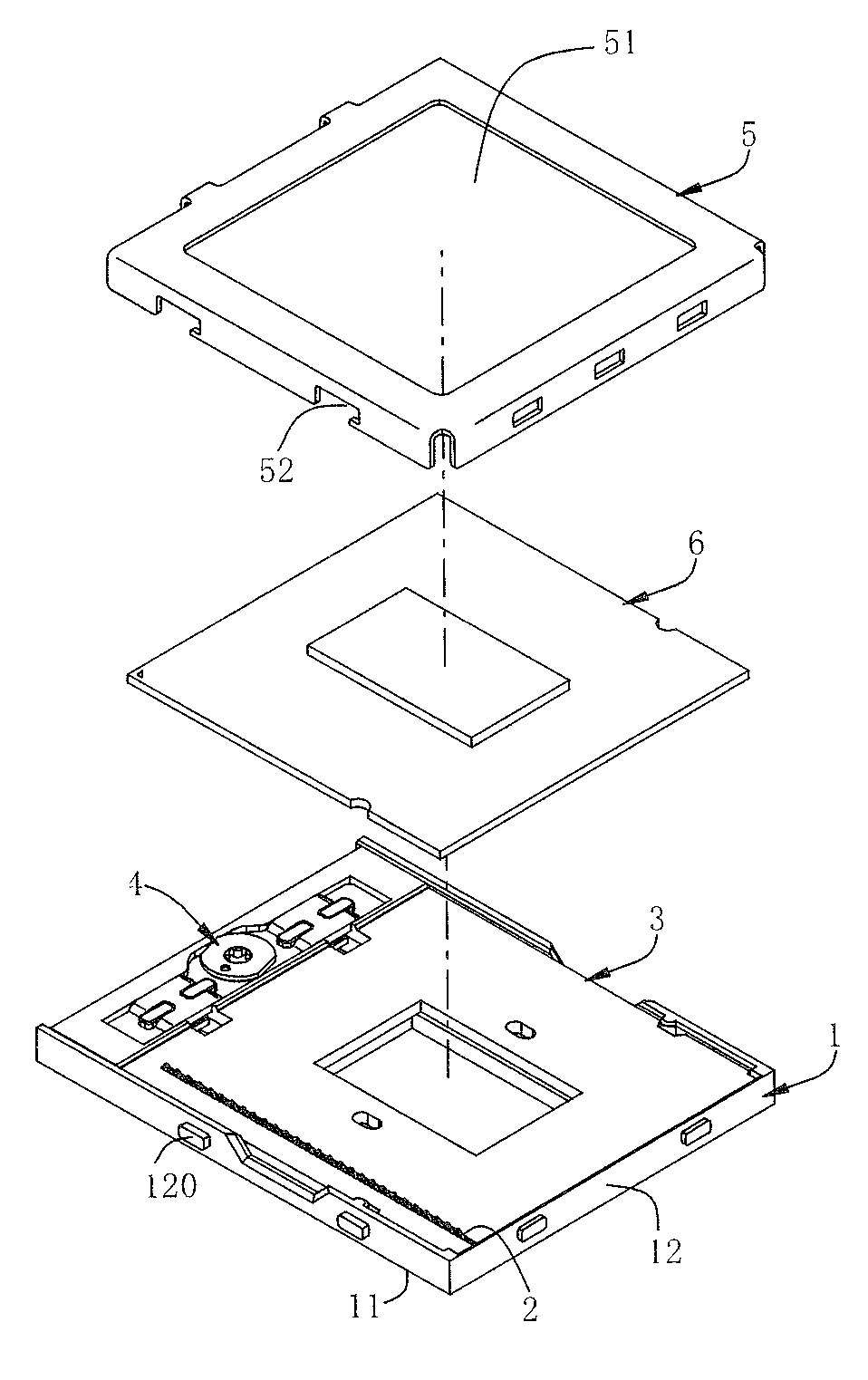 Electrical connector for connecting chip module to circuit board