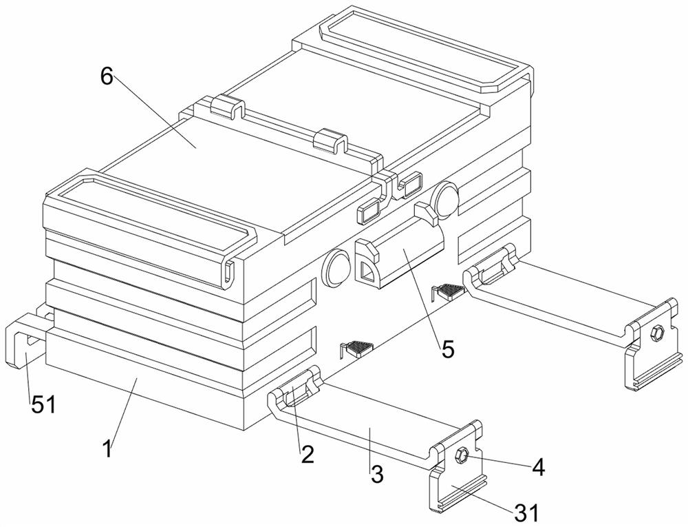 High-altitude employment building material storage device