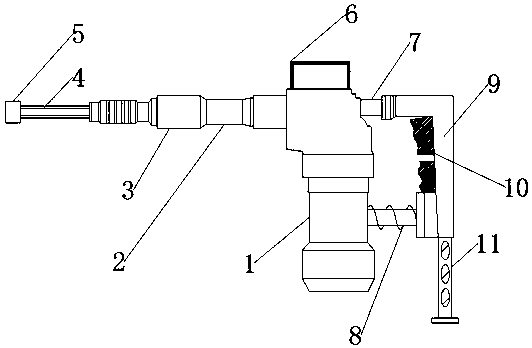 Disassembling device for agricultural machinery maintenance