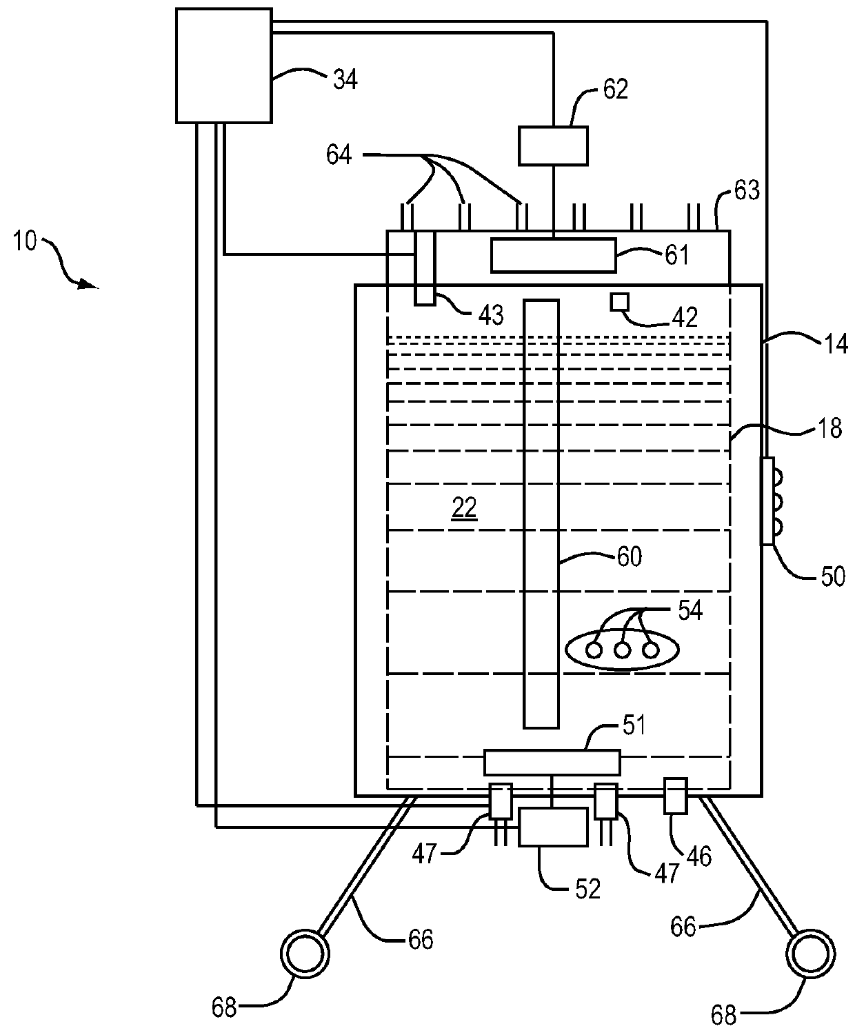 Temperature controlling surfaces and support structures