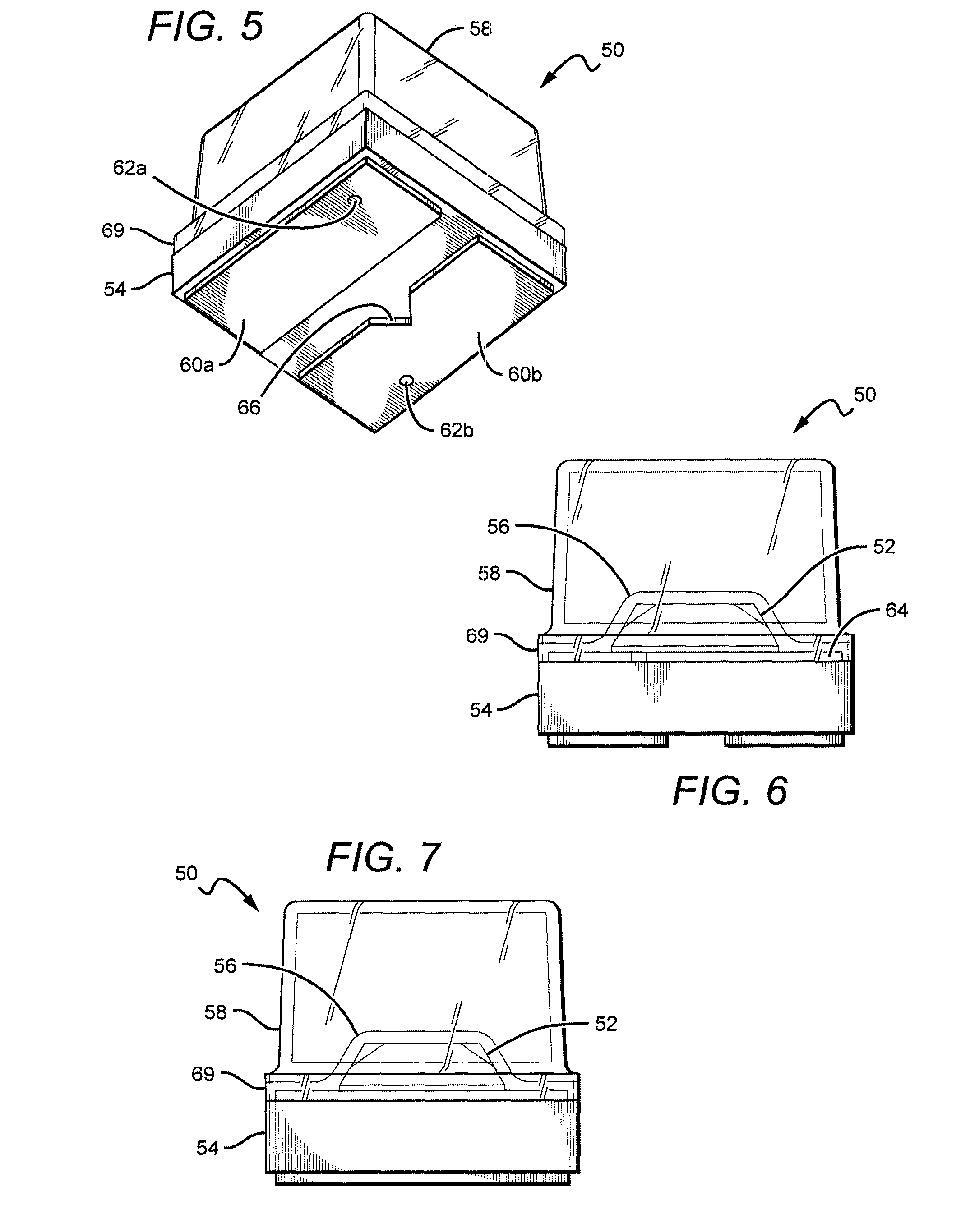 LED package with encapsulant having planar surfaces