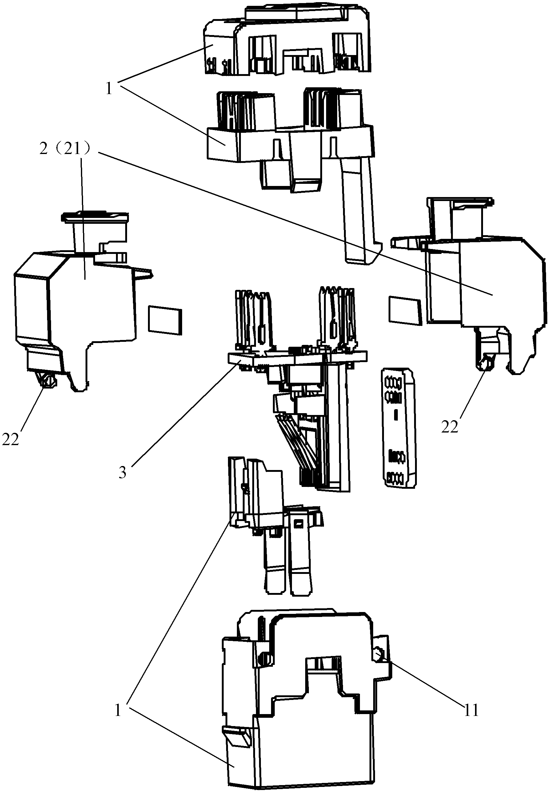 Information module with shielding function in network system