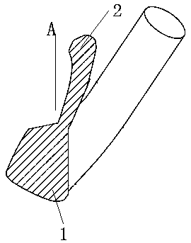 Forging process of golf club head in complex shape