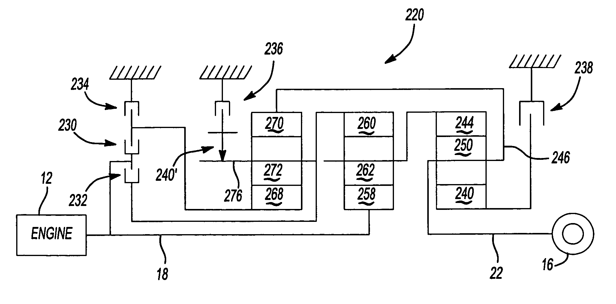 Transmission with friction launch mechanism