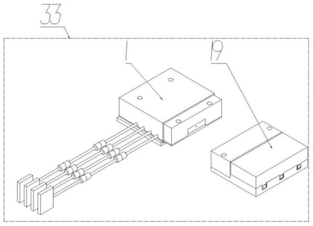 Low-power-consumption spliced wireless structure vibration monitoring system and method