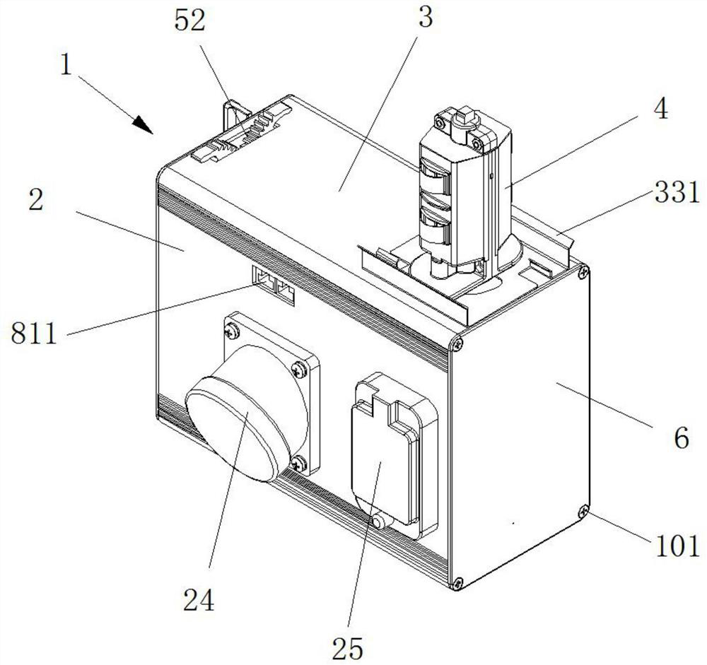 A plug-in box that can be quickly assembled