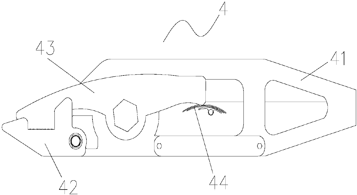 Weft insertion device and method for multilayer braided prefabricated body