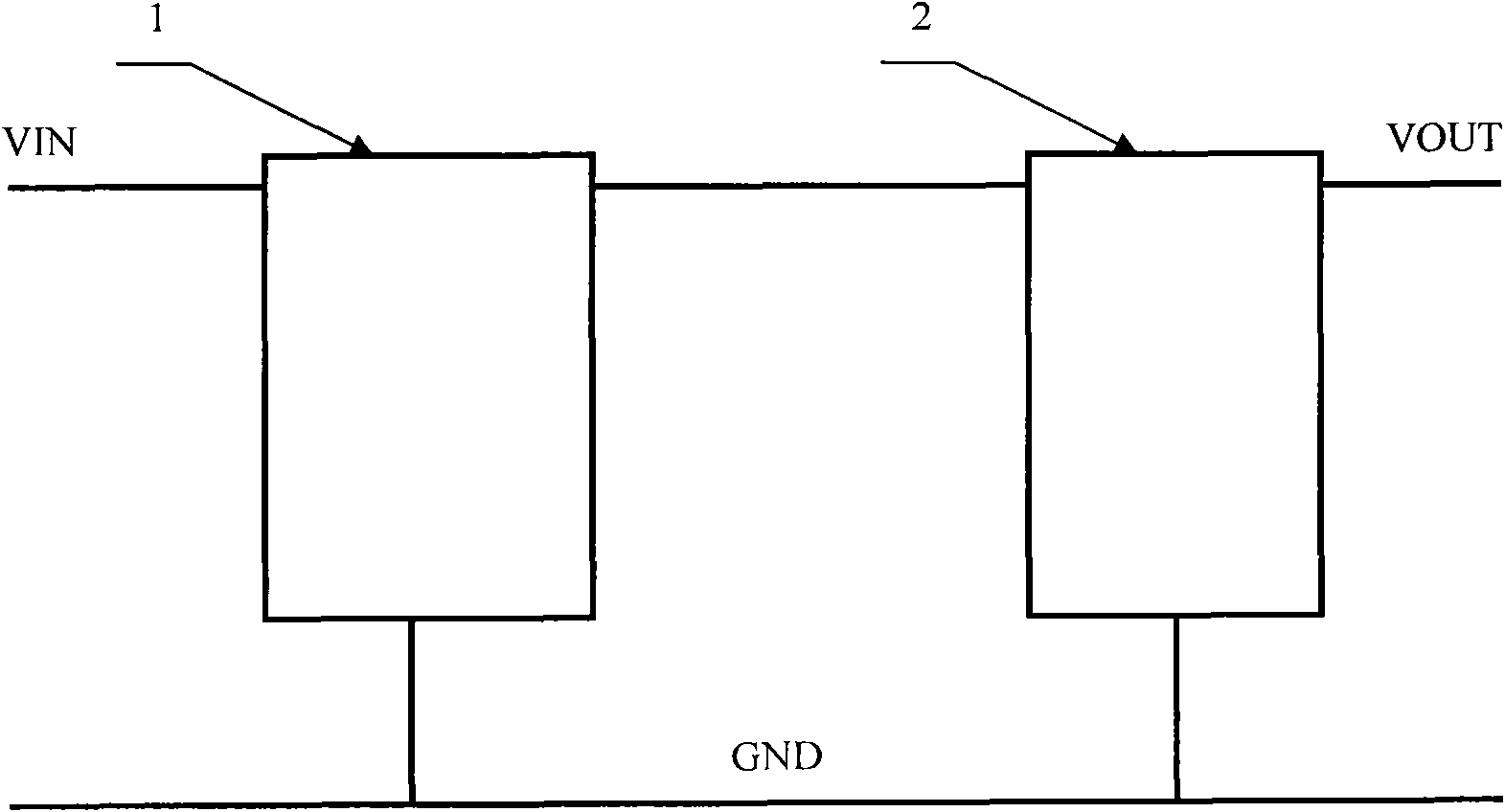 Low cost high-voltage input step-down power supply