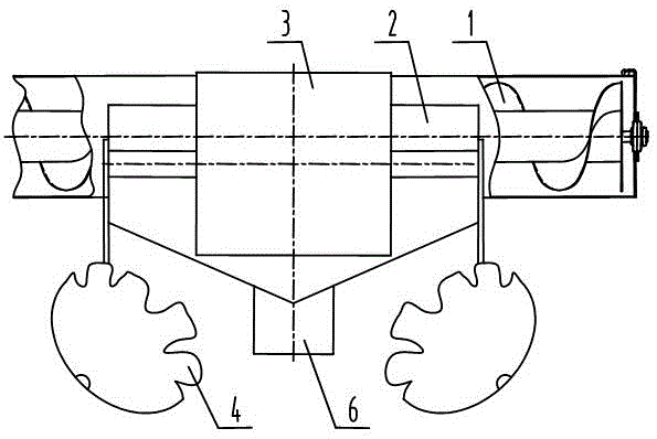 Straw deep-burying wedge type hollow plough