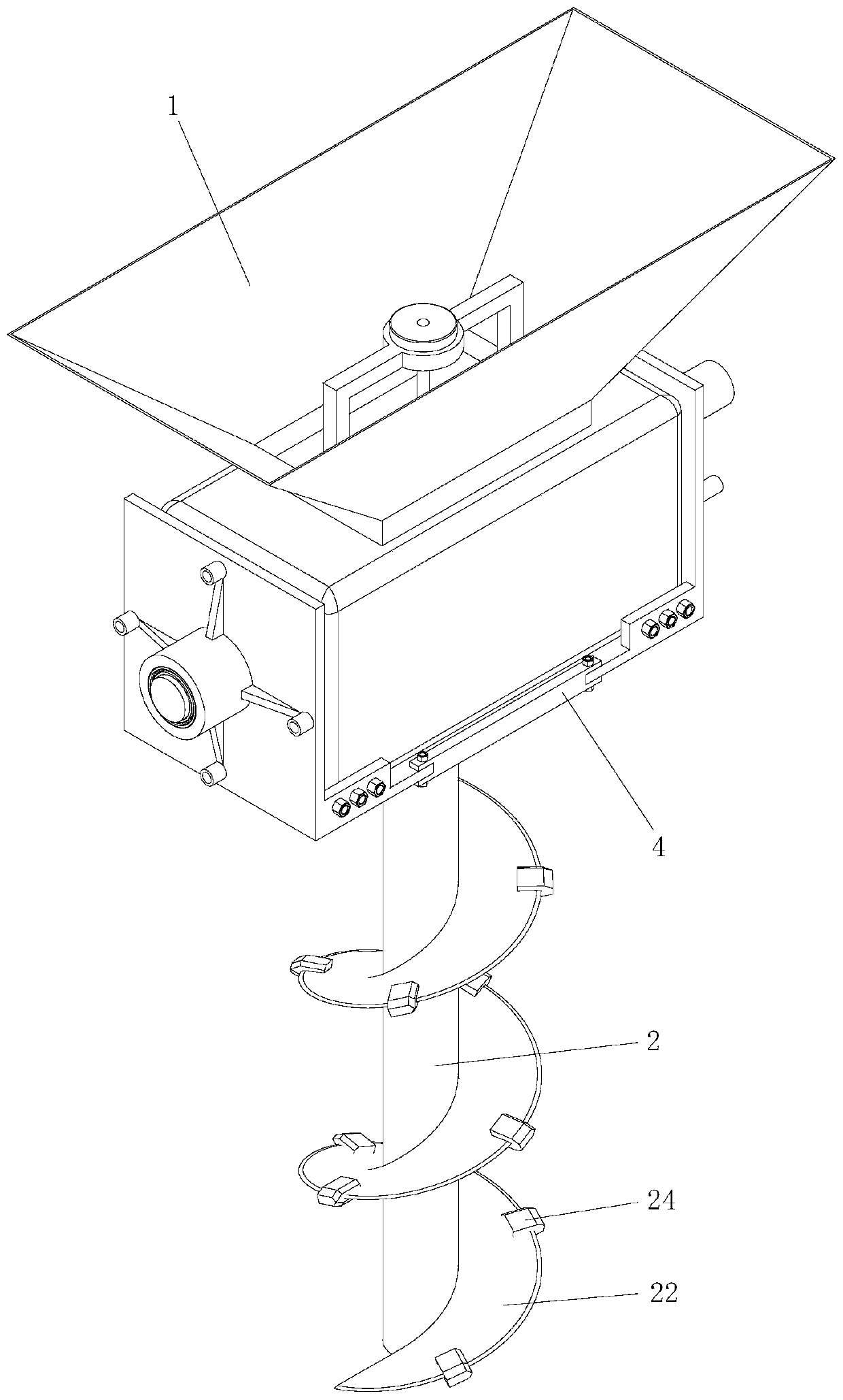 Deep ploughing and fertilizing device and deep ploughing and fertilizing method for gardens