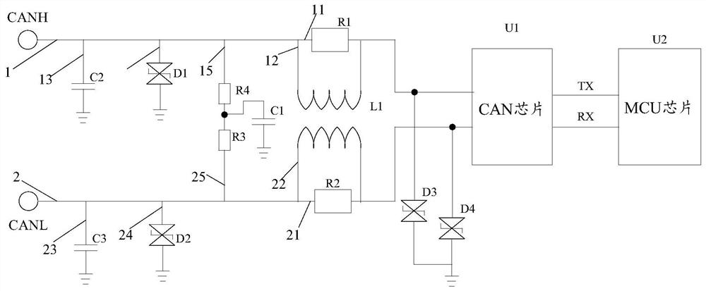 Fast charging protection circuit and vehicle