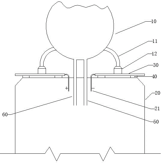 Overhead remote control aircraft parking apron and parking device thereof