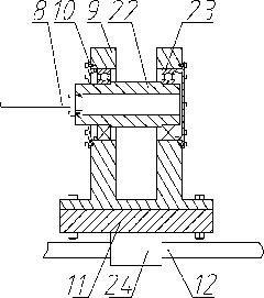 Rotary-forging forming and feeding device for internal thread pipe