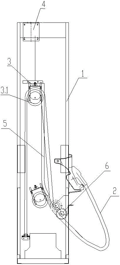 L-shaped oiling machine capable of leading out oil pipe from lower part of machine