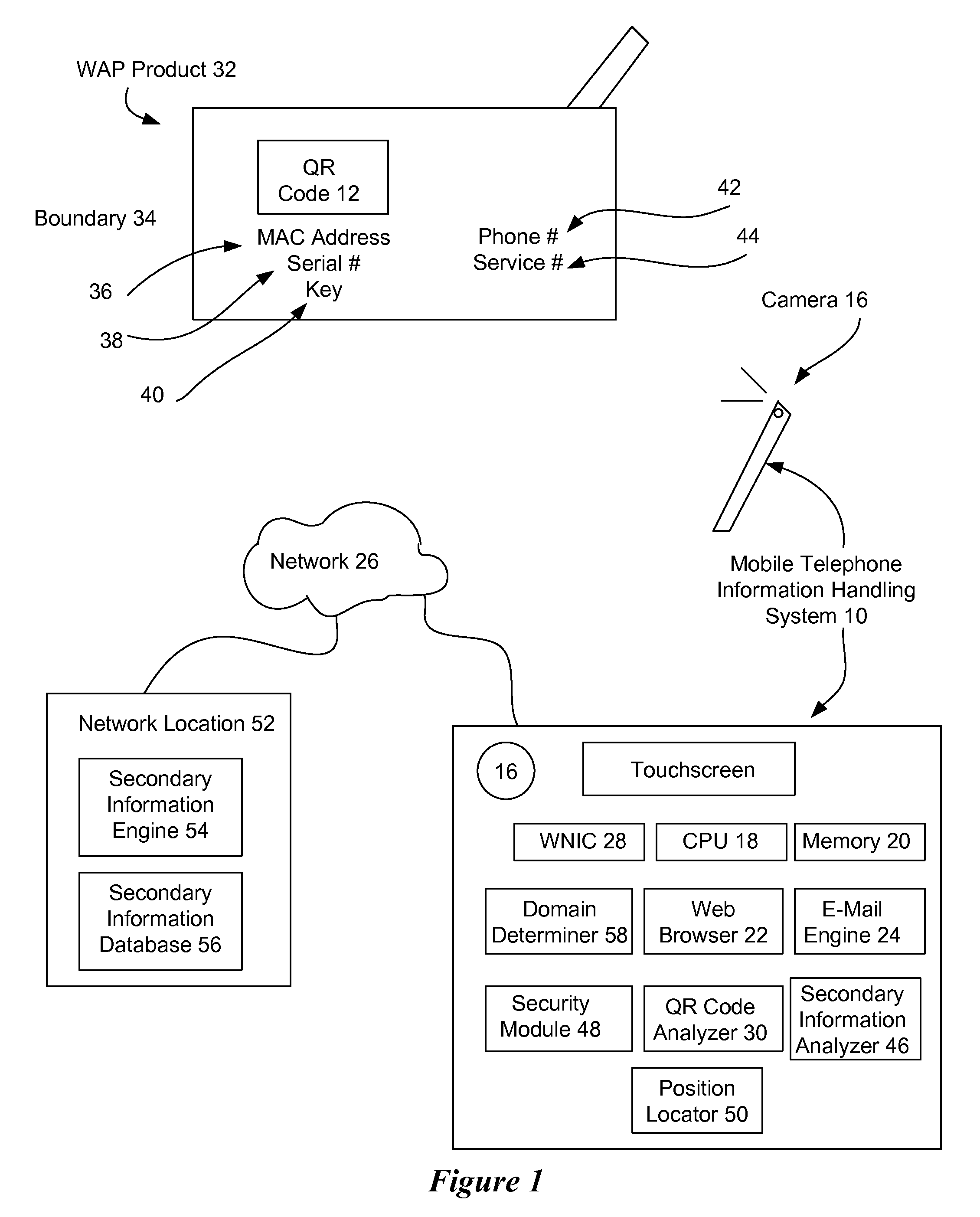 Secondary information for an information handling system matrix bar code function