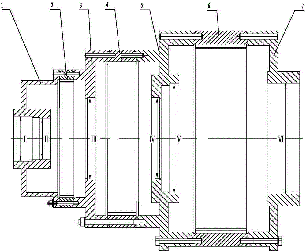 Method for machining box body assemblies of three-level planetary reducer