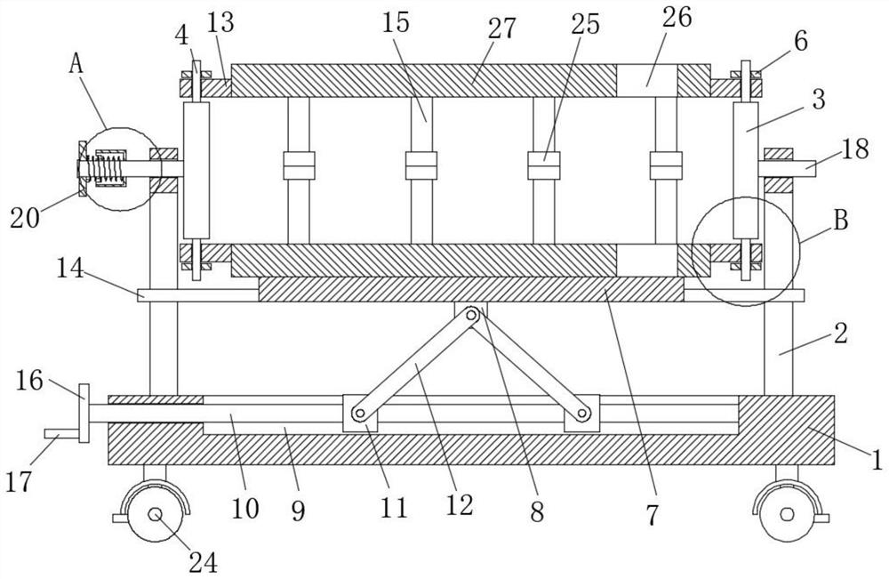 Turning-over device for patients in neurology department