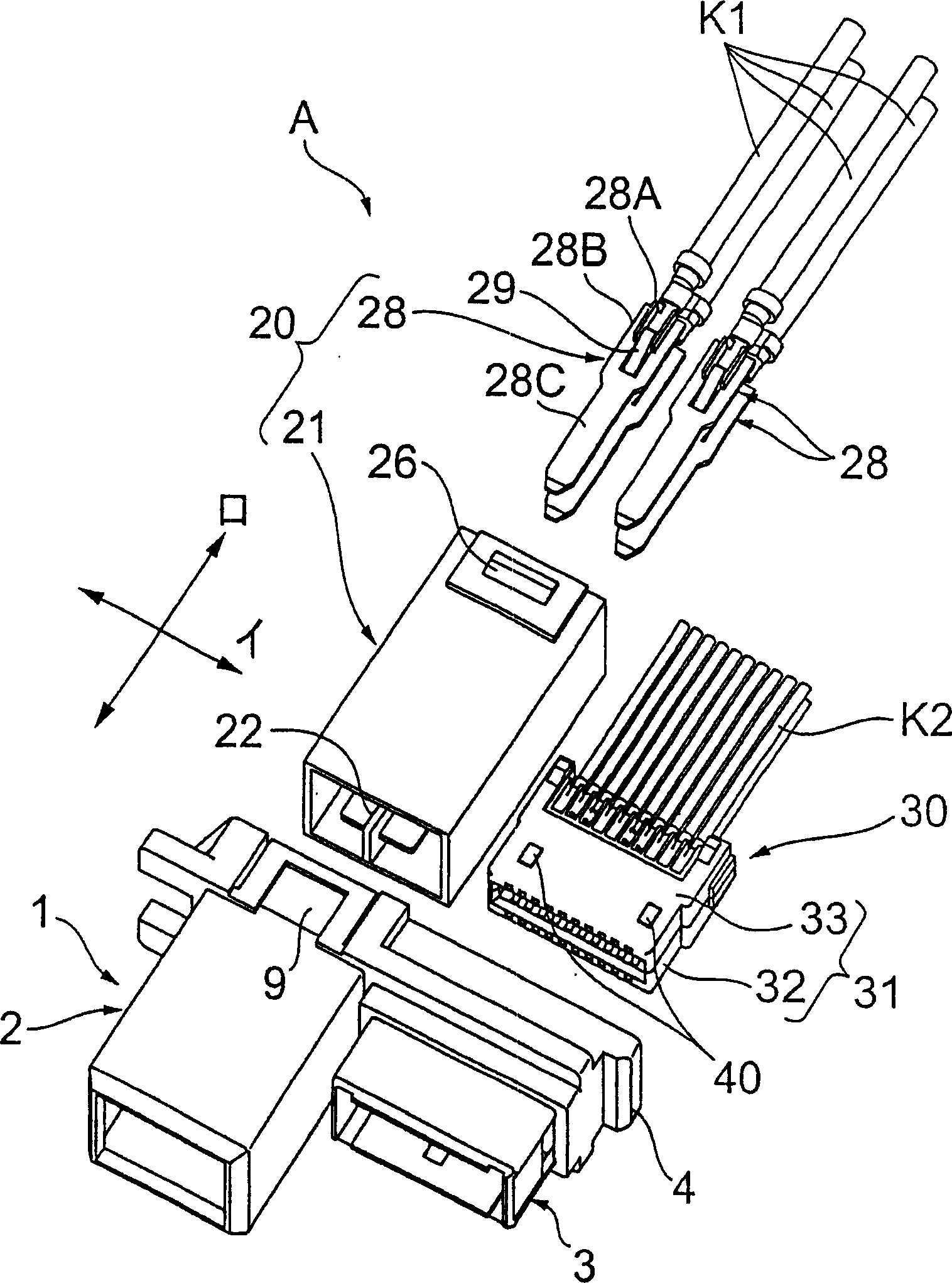 Multi-pole connector