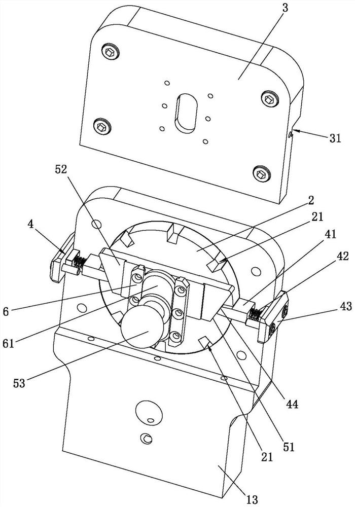 Angle-adjustable clamping appliance