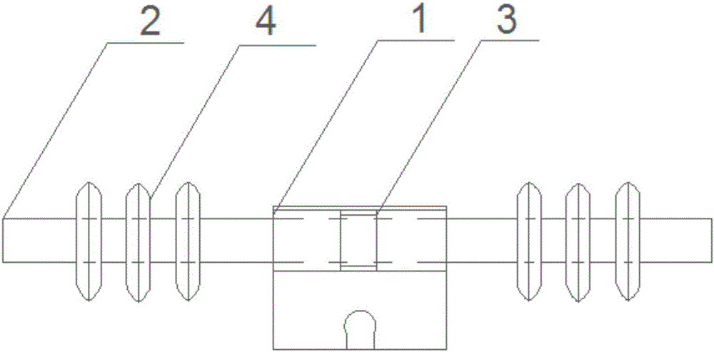 Siro-spinning rotary separation type press bar spacer block