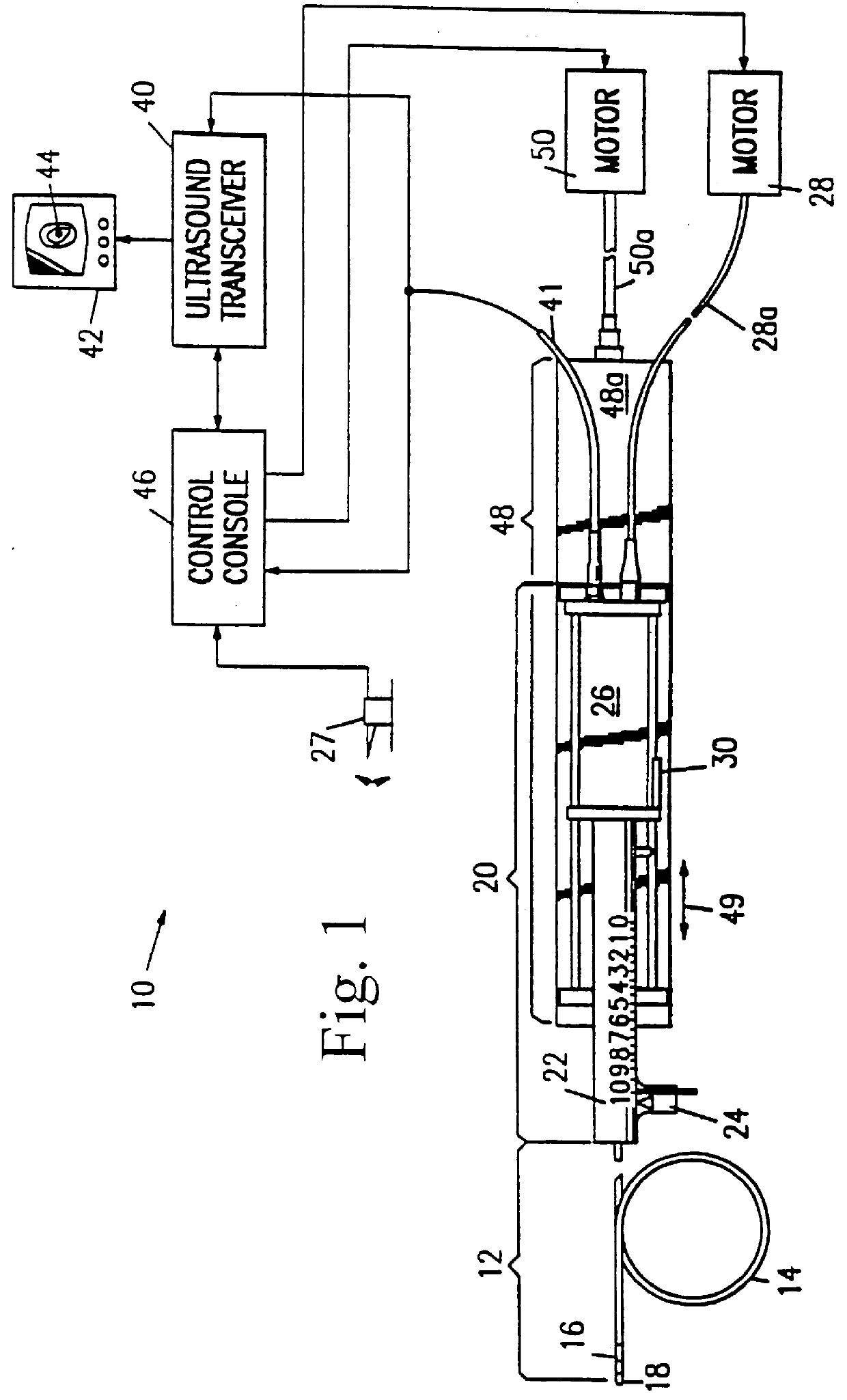 Automated longitudinal position translator for ultrasonic imaging probes, and methods of using same