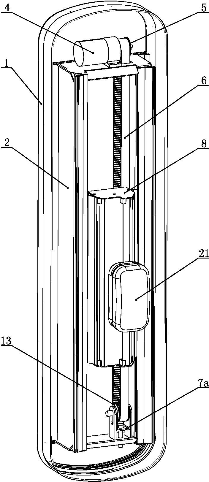 Automatic back scrubbing machine