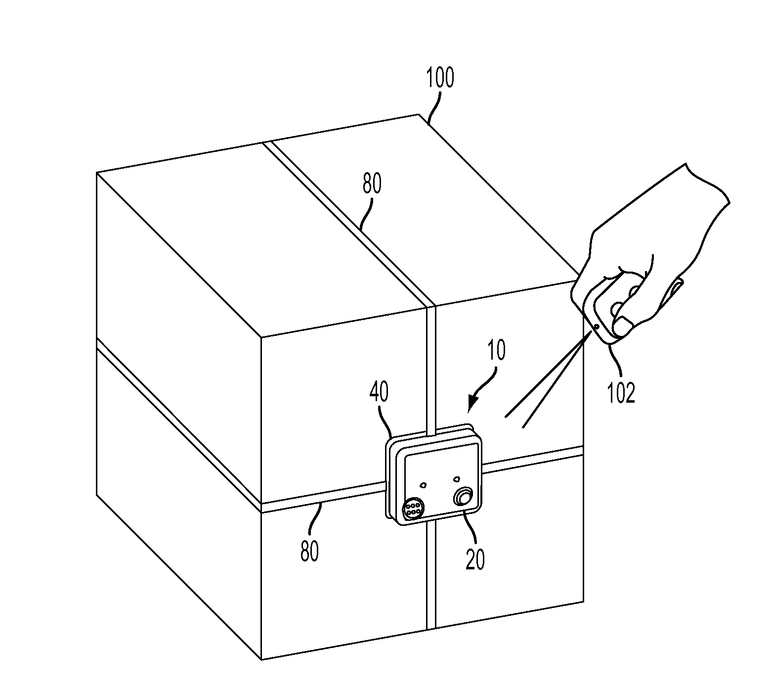 Security apparatus with conductive ribbons