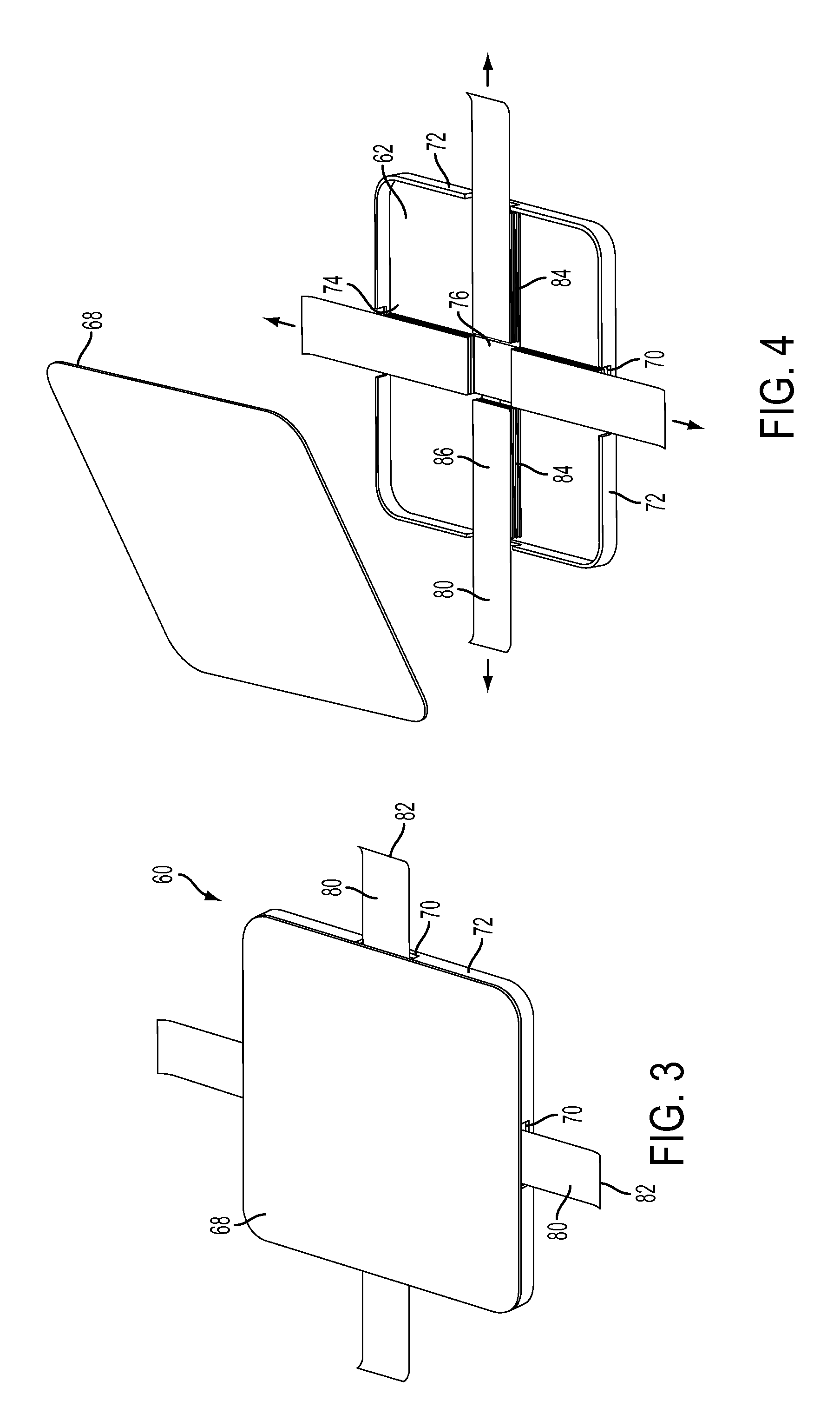 Security apparatus with conductive ribbons