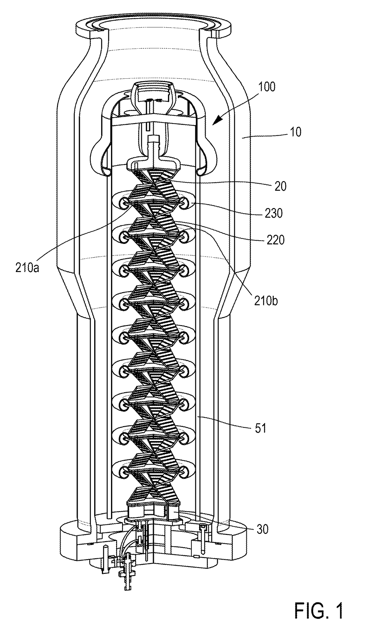 Resistive element, RC module, and RC voltage divider for a high-voltage electrical substation insulated by a dielectric fluid