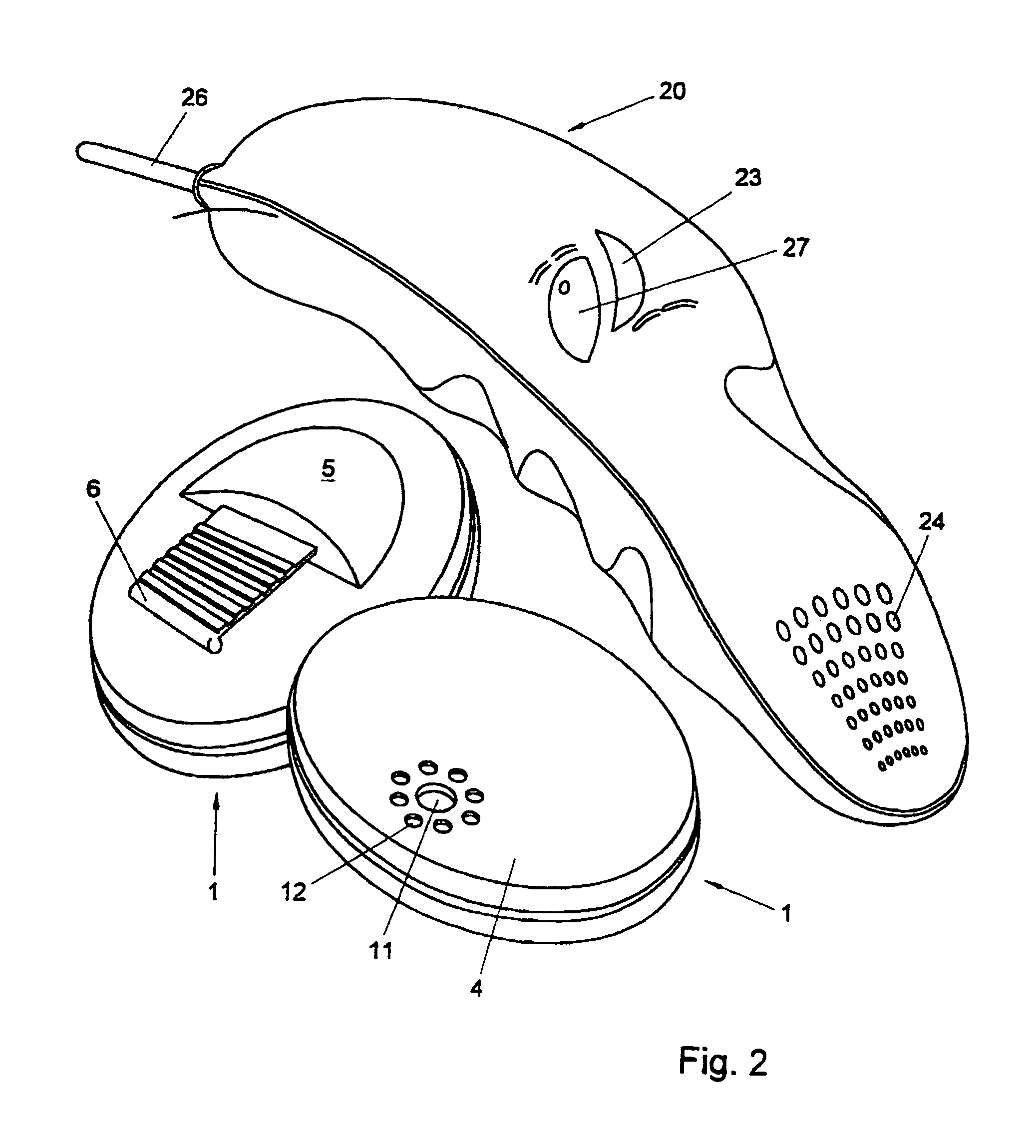 Method and apparatus for registering movement patterns of human beings