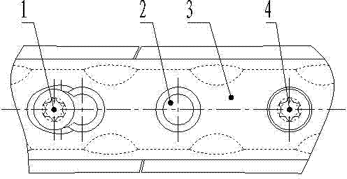 Locking hole of inner fixing frame