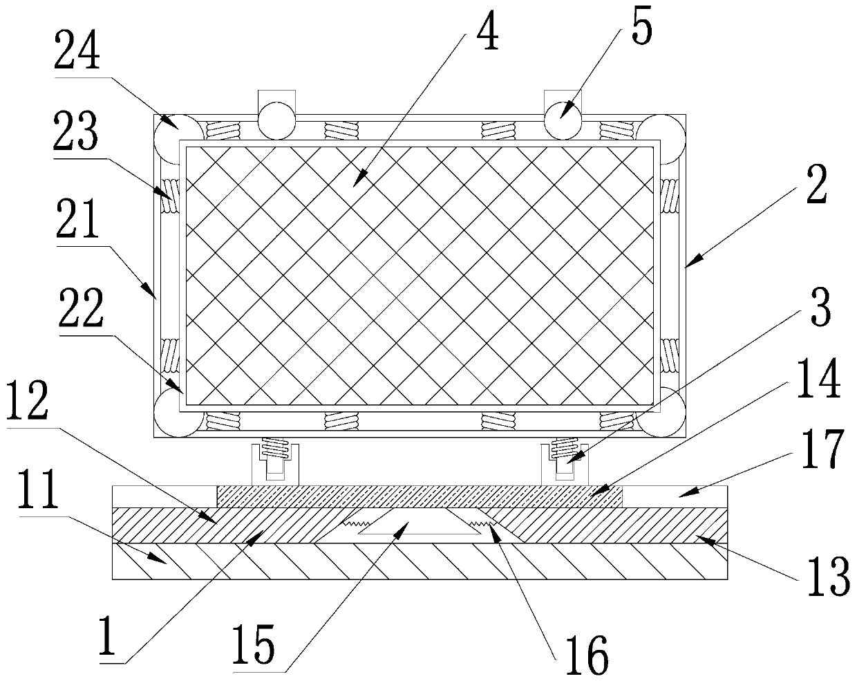 Damping LED display screen