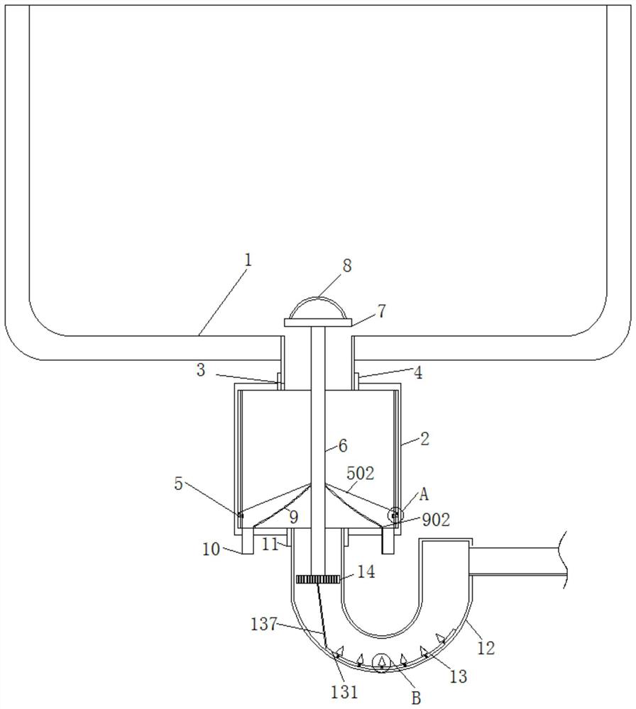 A household sink