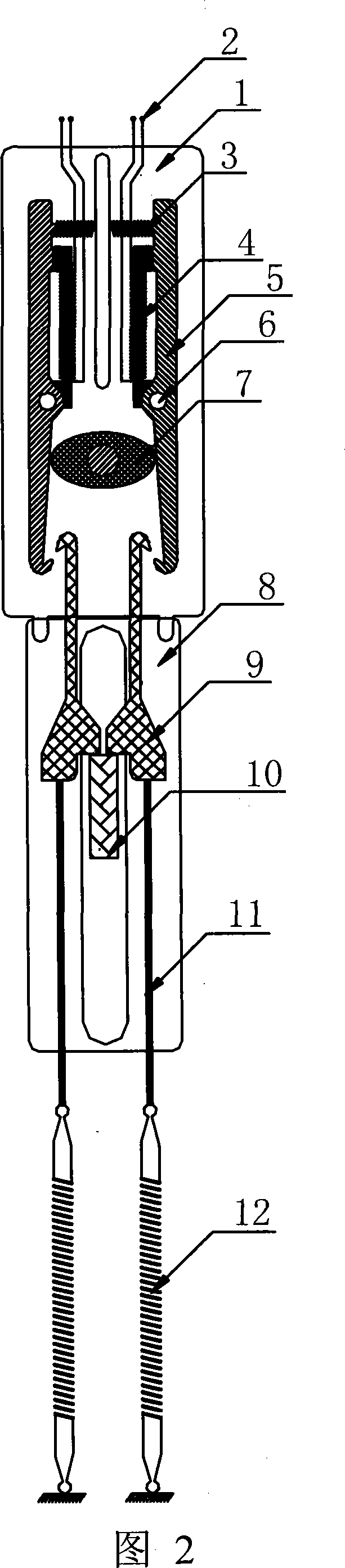 Swing cam resetting separable jacquard needle selecting device