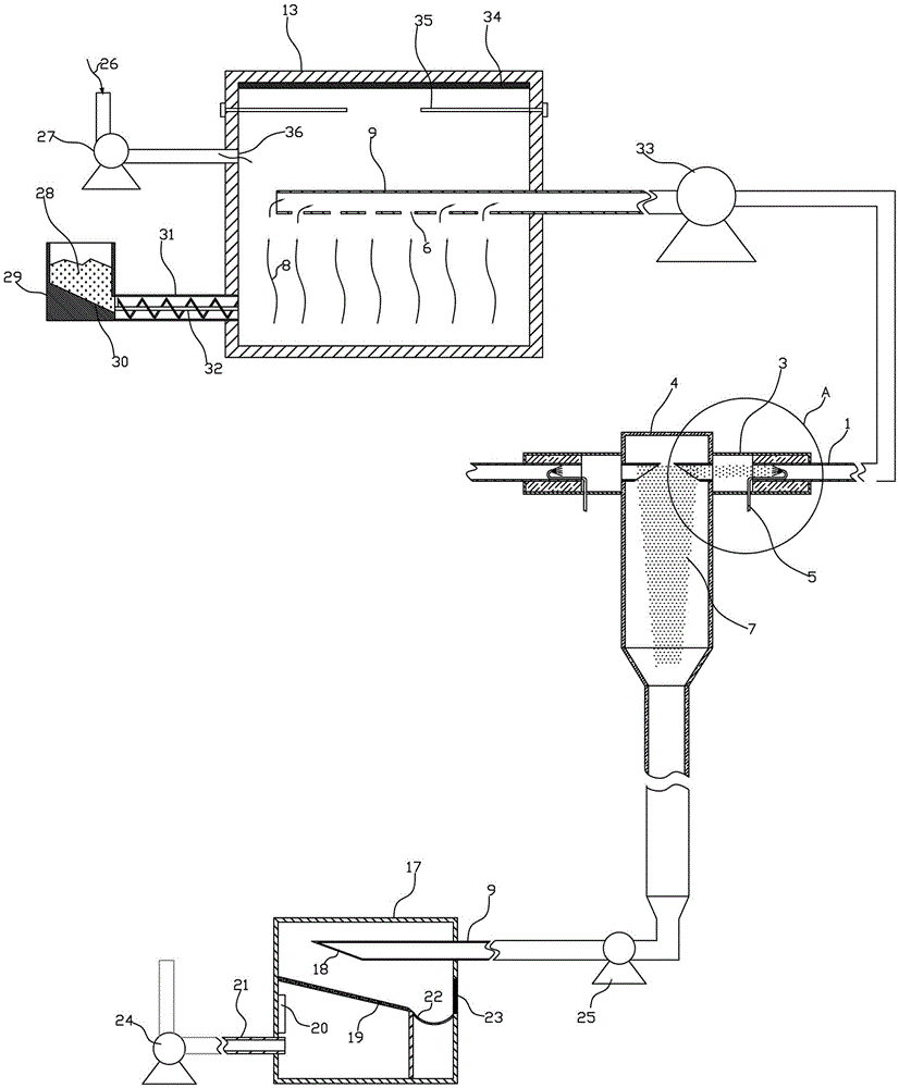 Molybdenum oxide nanoparticle production device and production method