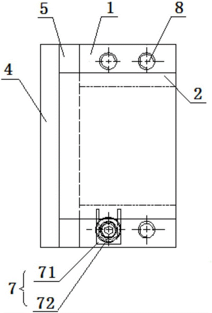 Thin aluminum plate middle grooving machining tool