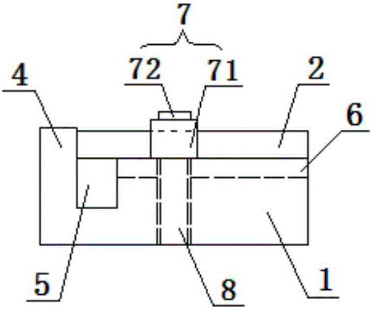 Thin aluminum plate middle grooving machining tool