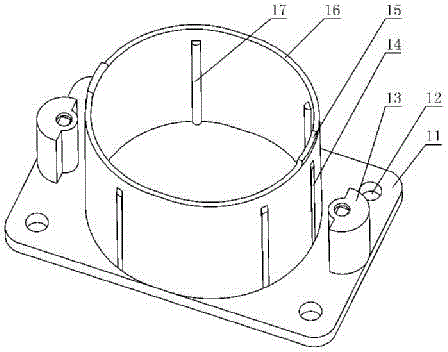 Magnetic shielding structural part of magnetic modulation voltage transducer