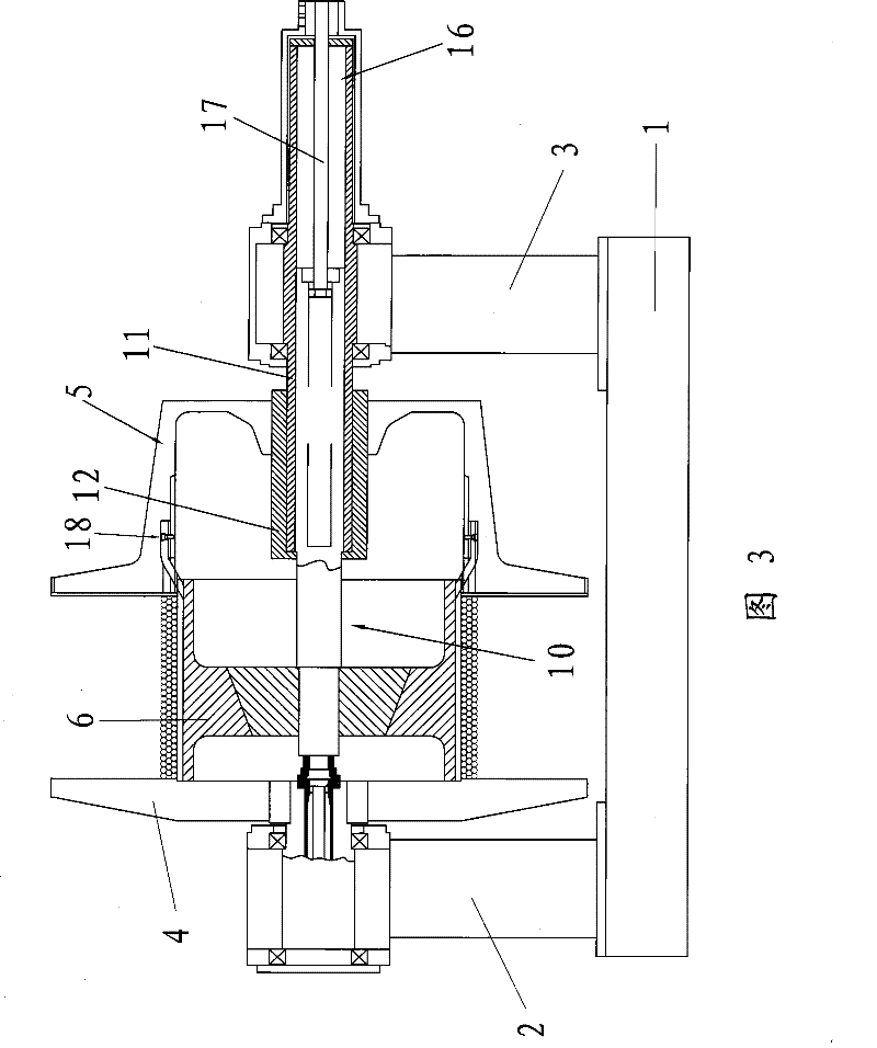 Winding device for rewinding machine