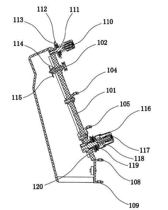 Yarn-passing alarm panel for embroidery machine