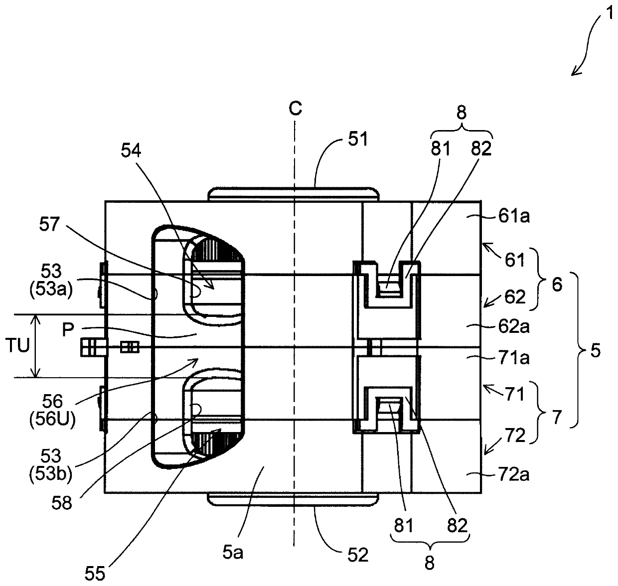 Air blower and air blowing device using same