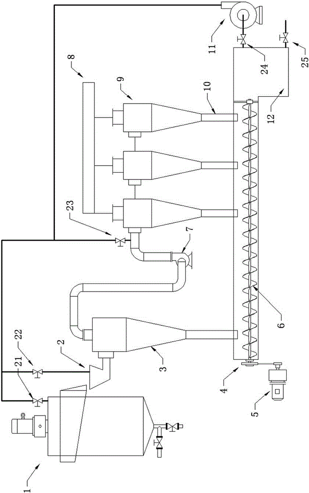 Cyclone-type mineral floating and defoaming device