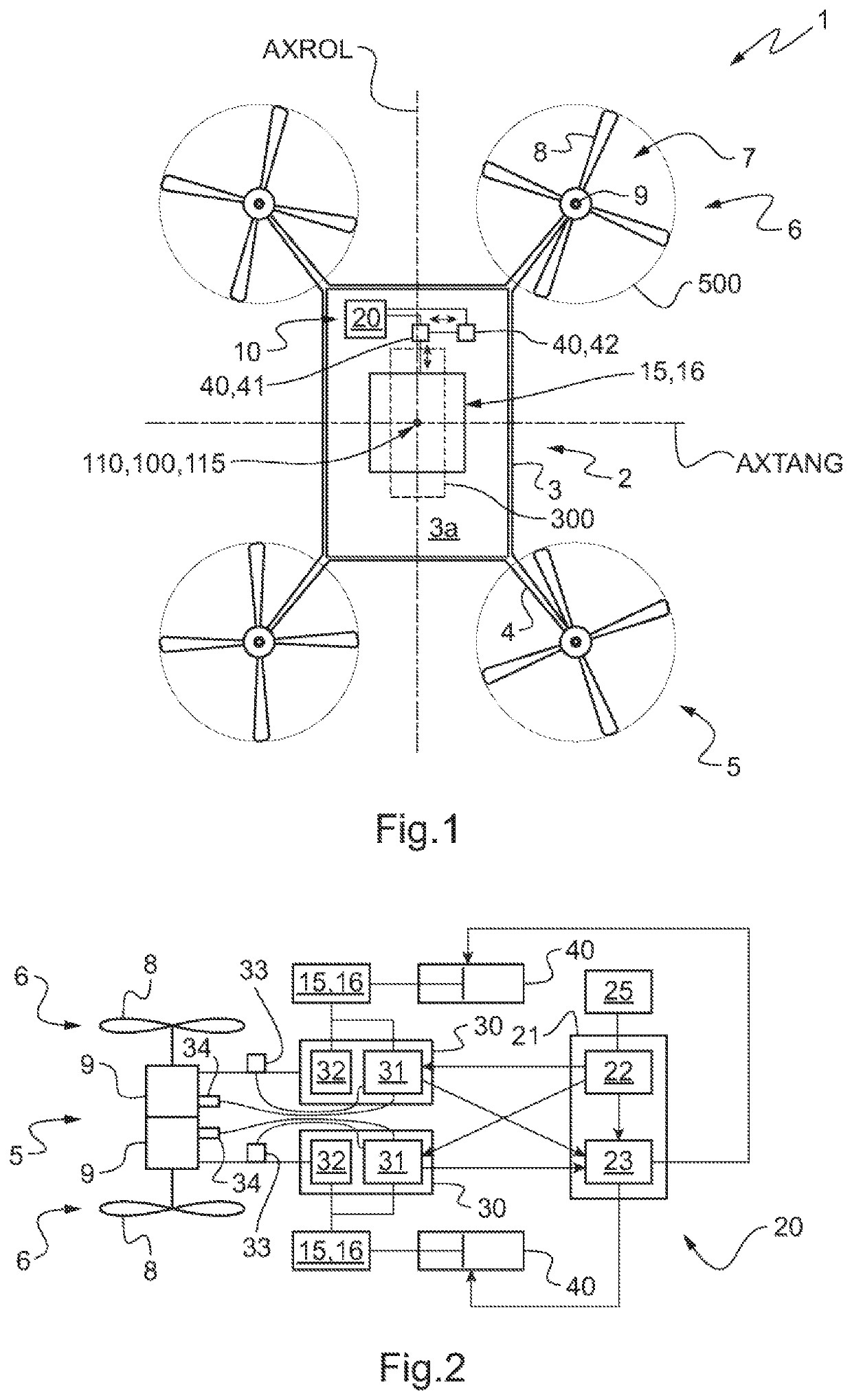 Method and a device for moving the center of gravity of an aircraft